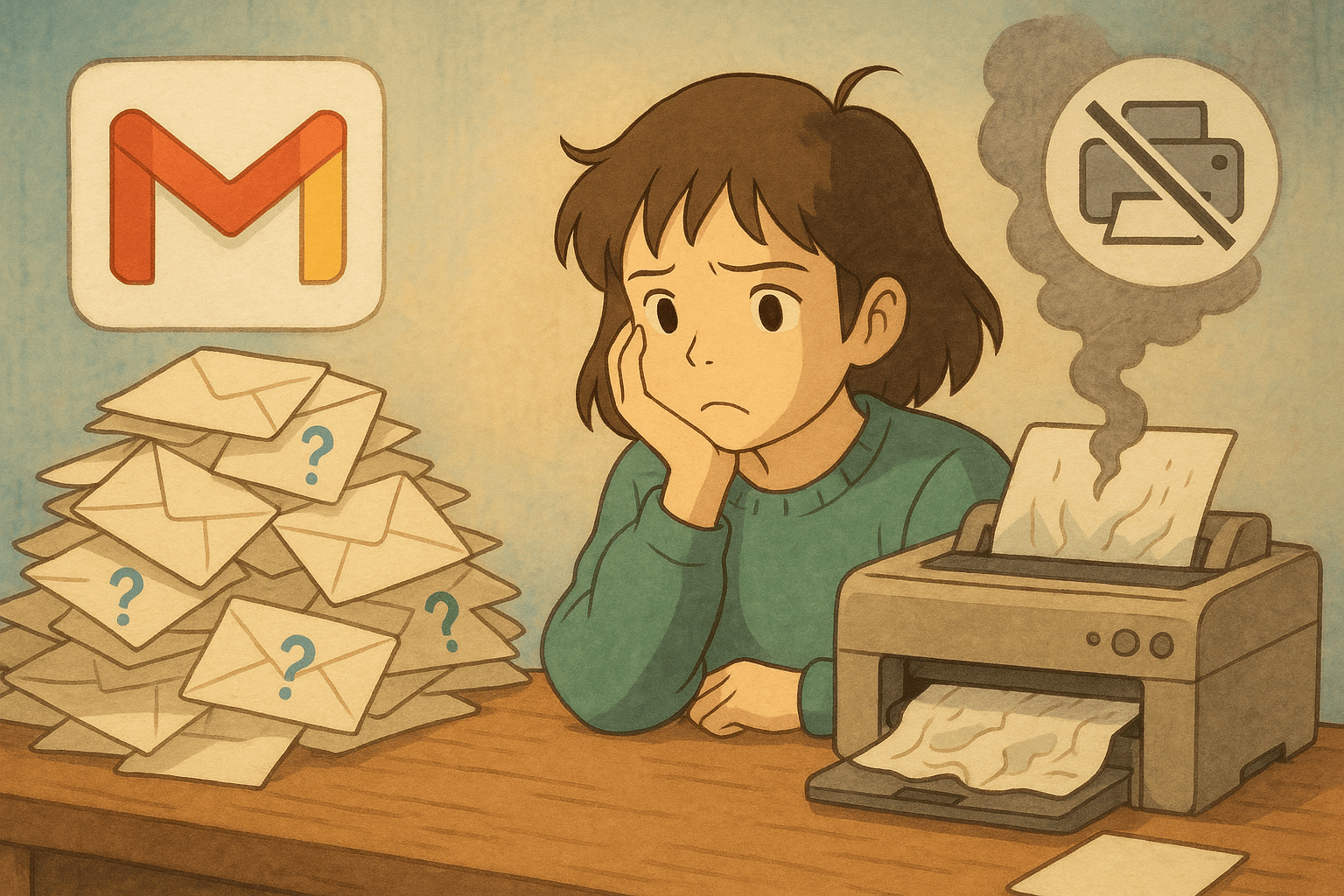 frustrated-woman-gmail-emails-printer-issues.jpg