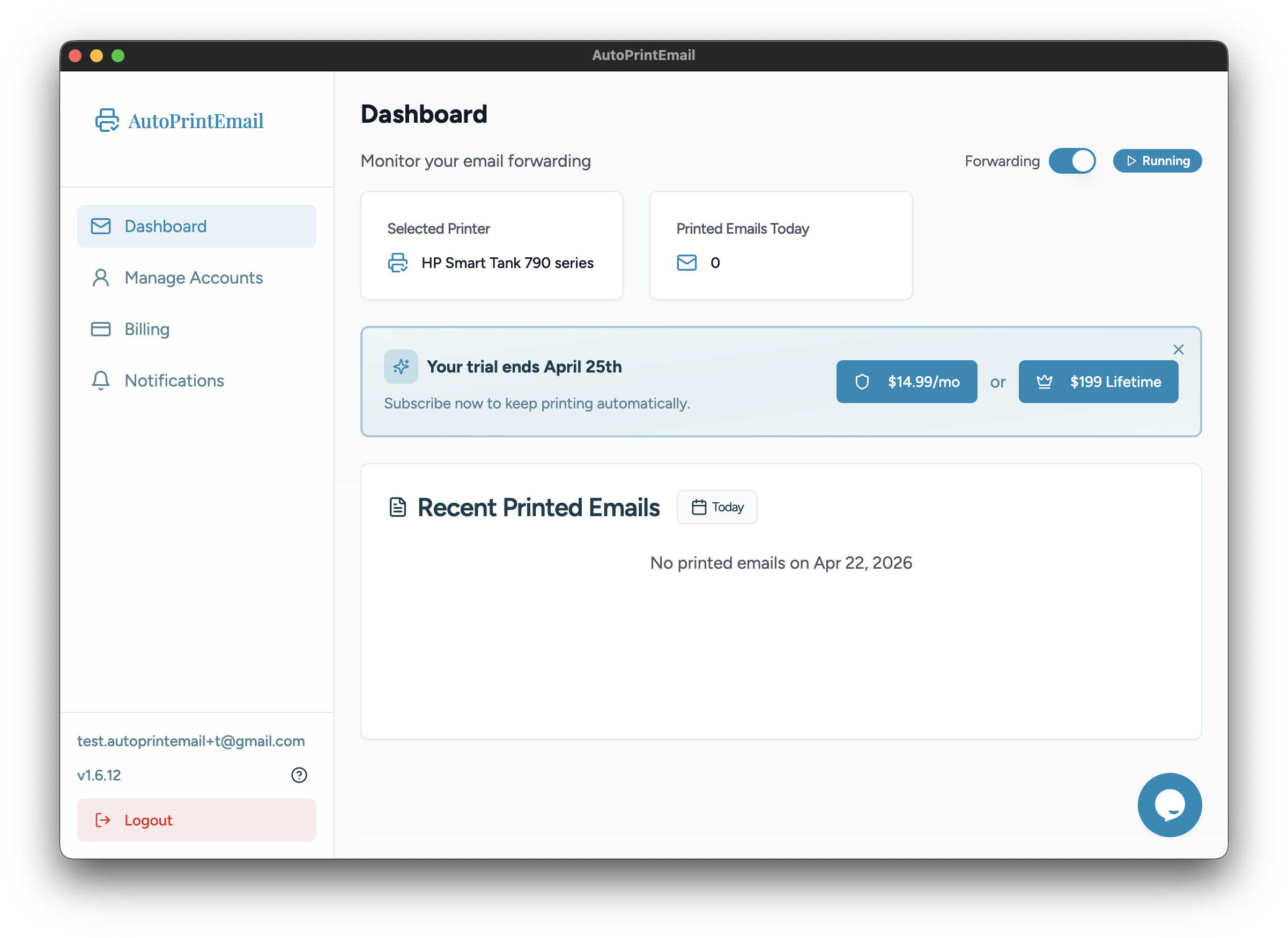 Account added successfully