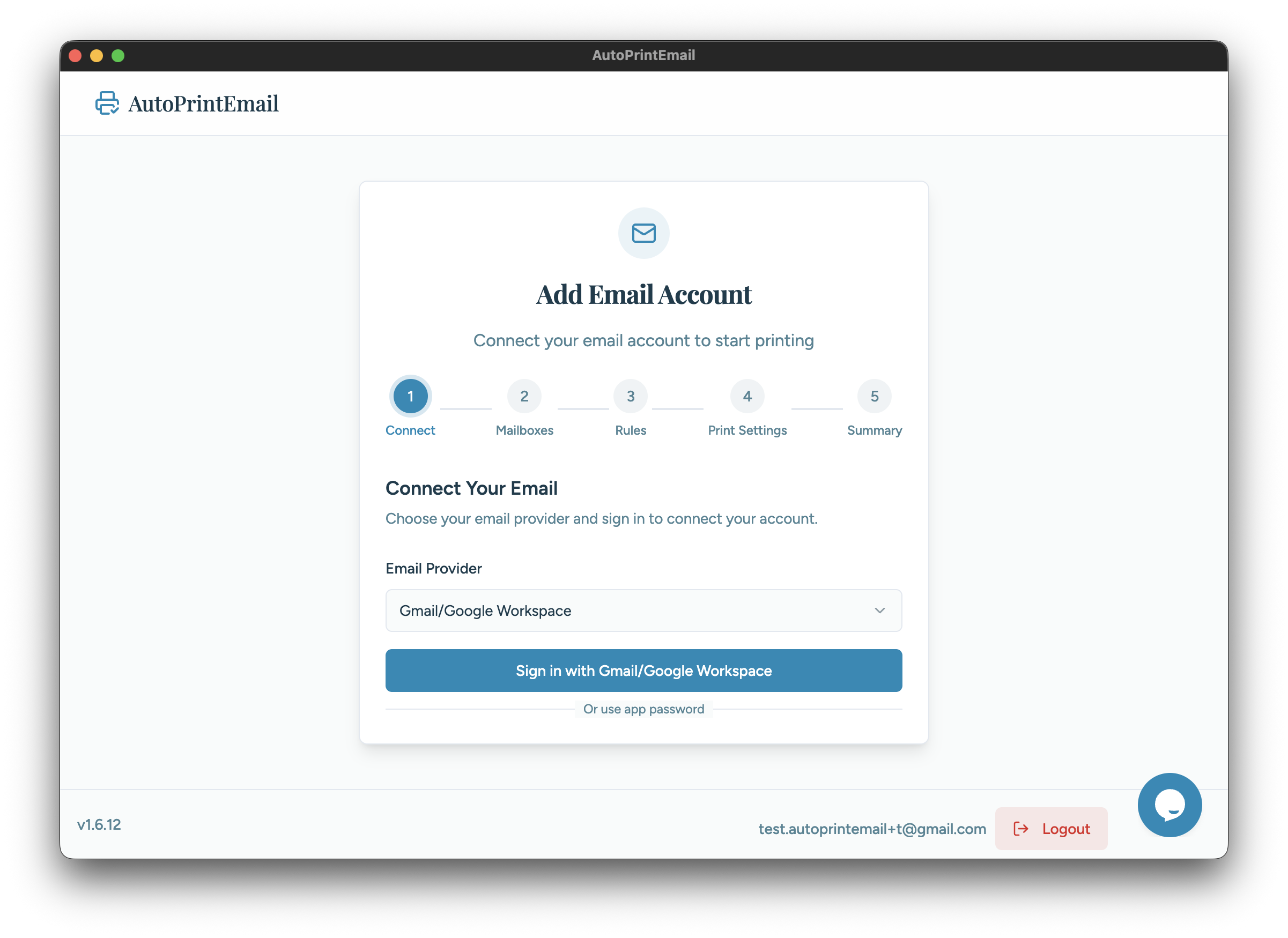 Gmail OAuth consent screen